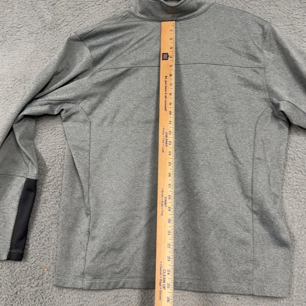 The North Face Pullover Mens XL Gray 1/4 Zip Chest Pocket‎ Fleece Hiking Top